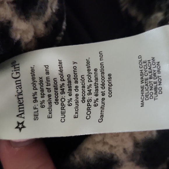 Amerucan Girl Black Animal Prunt Cat Hoidie Sweatshirt Small 7 8 - Picture 6 of 8